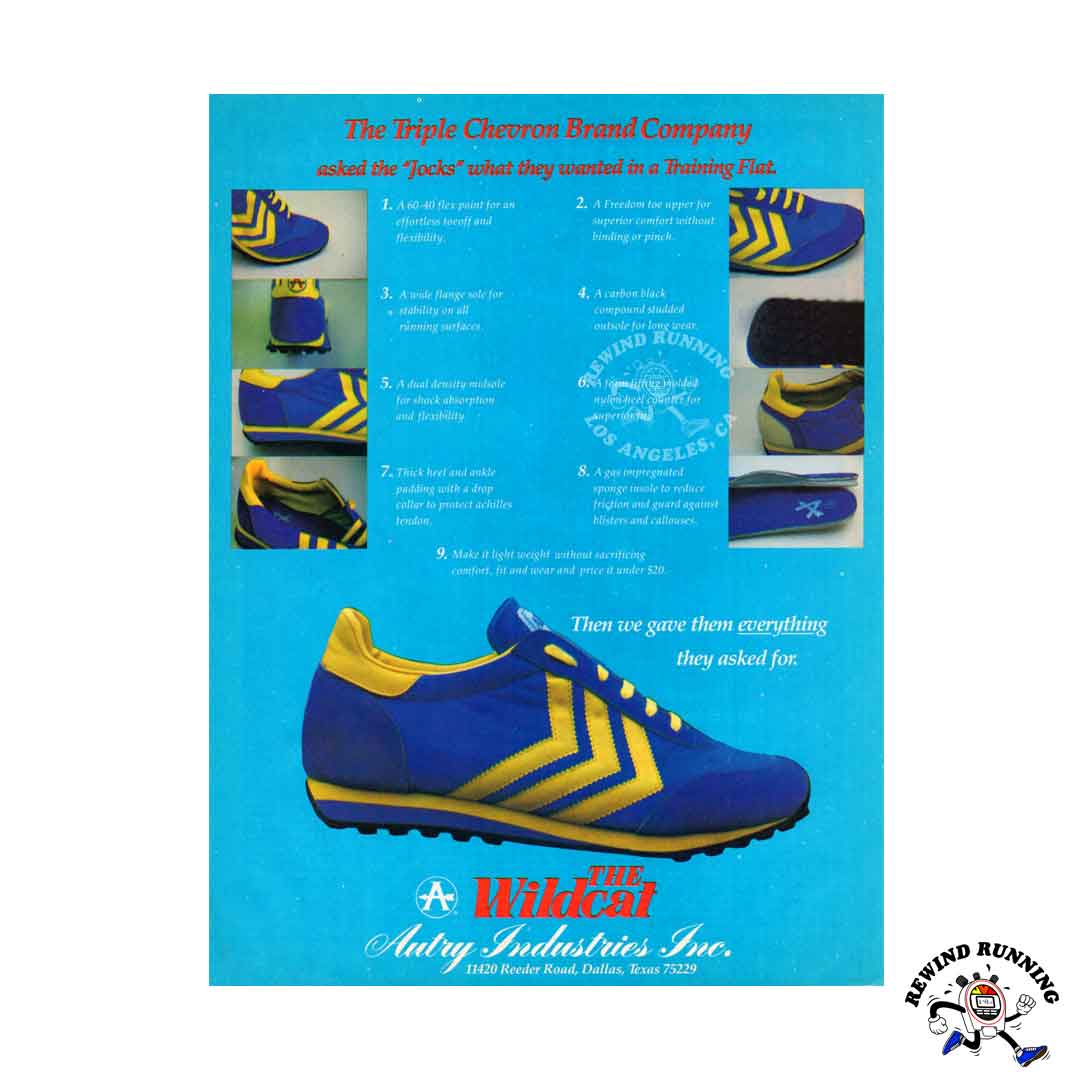 Autry The Wildcat 3 Chevron Vintage Running Shoes Sneaker Print Ad