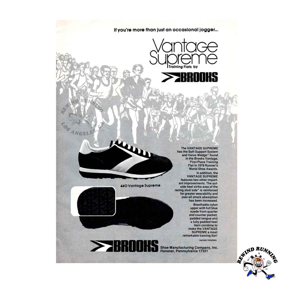 Brooks 440 Vantage Supreme 1978 Vintage Running Shoes 70s Sneakers Print Ad