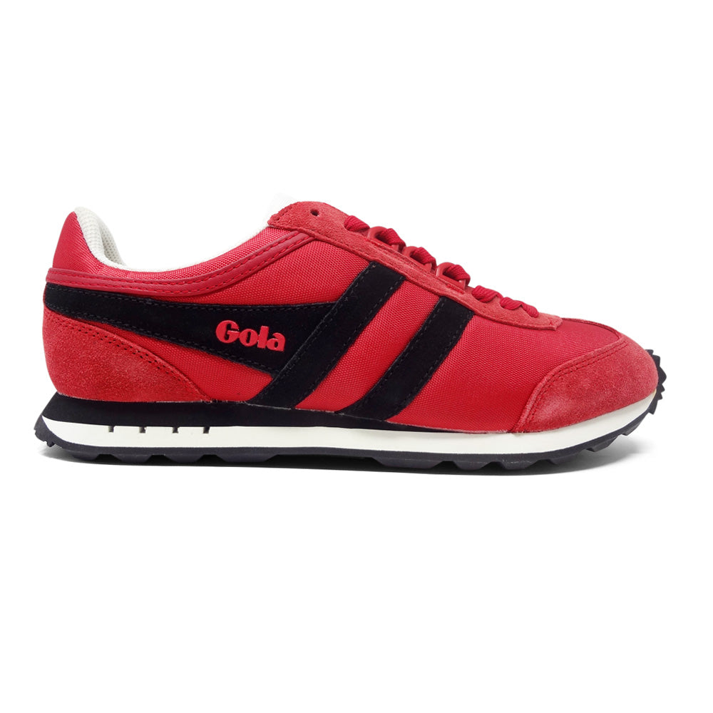 Gola Classics Mens Boston New Retro Sneakers Red Black Side Vew