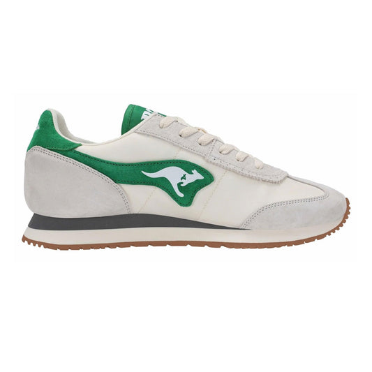 KangaROOS Aussie 2.0 Nimbus Cloud Green New Retro Men's Sneakers Running Shoes Side Profile