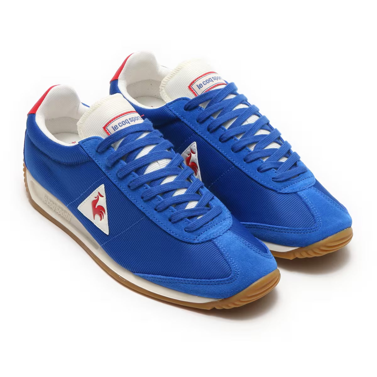 Le Coq Sportif Quartz Gum Classic Blue Nylon New Men's Size 9 Sneakers 1720083 Trainers