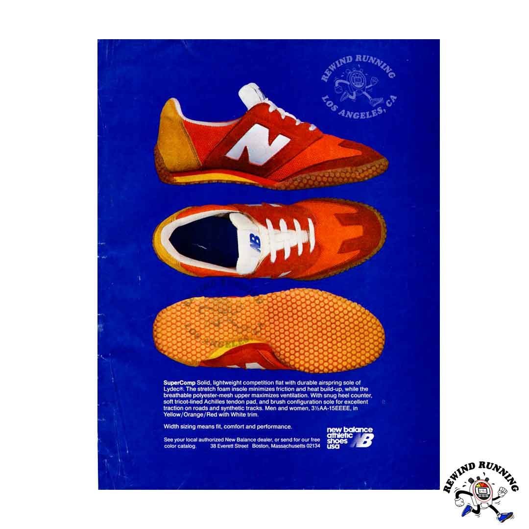 New Balance SuperComp 1978 Vintage Running Shoes 70s Sneakers Print Ad