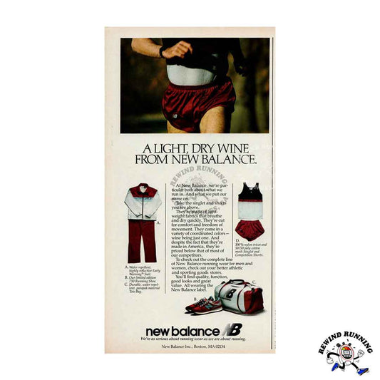 New Balance 730 Limited Edition Vintage Running Shoes 80s Sneaker Print Ad Track Suit from 1981