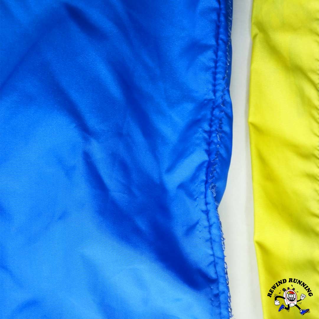 Nike Vintage 70s 80s UCLA Blue & Yellow 1/4 Zip Pullover Windbreaker Anorak L Track Jacket Made in USA Stitch