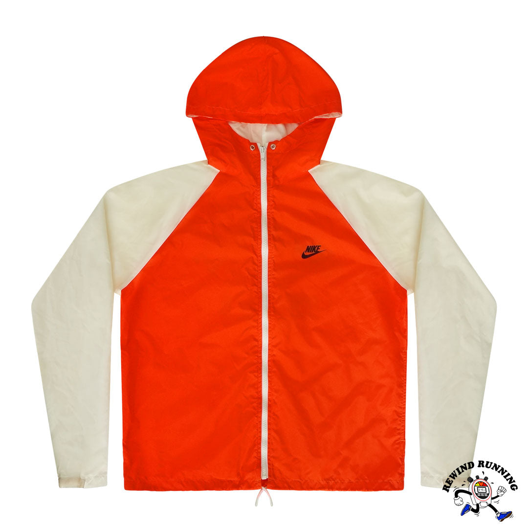 Nike Vintage 80s Windbreaker White and Orange Oregon State Track Beavers Track Jacket