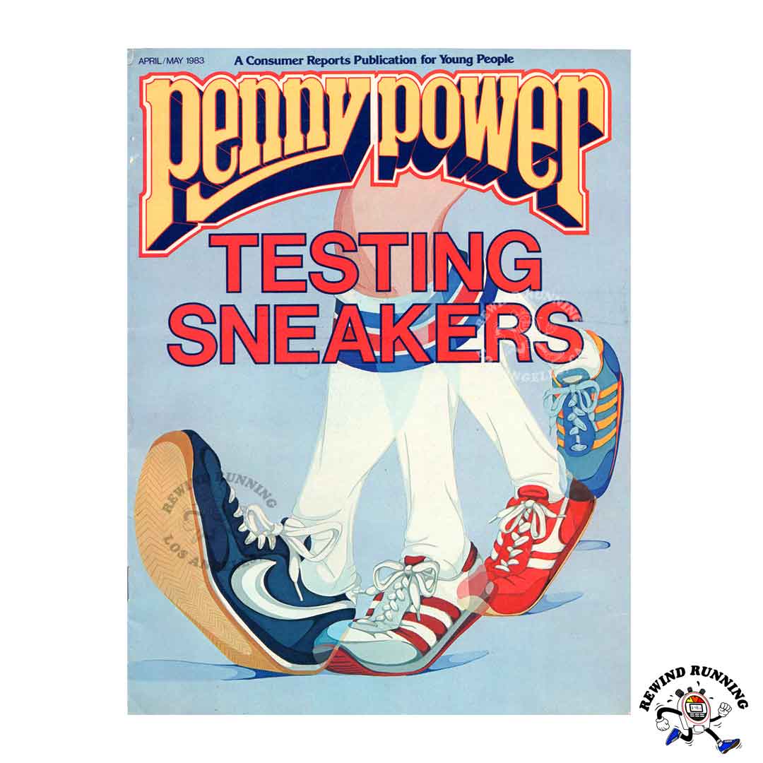 Penny Power April May 1983 Testing Sneakers Nike, Adidas Vintage Consumer Reports Publication