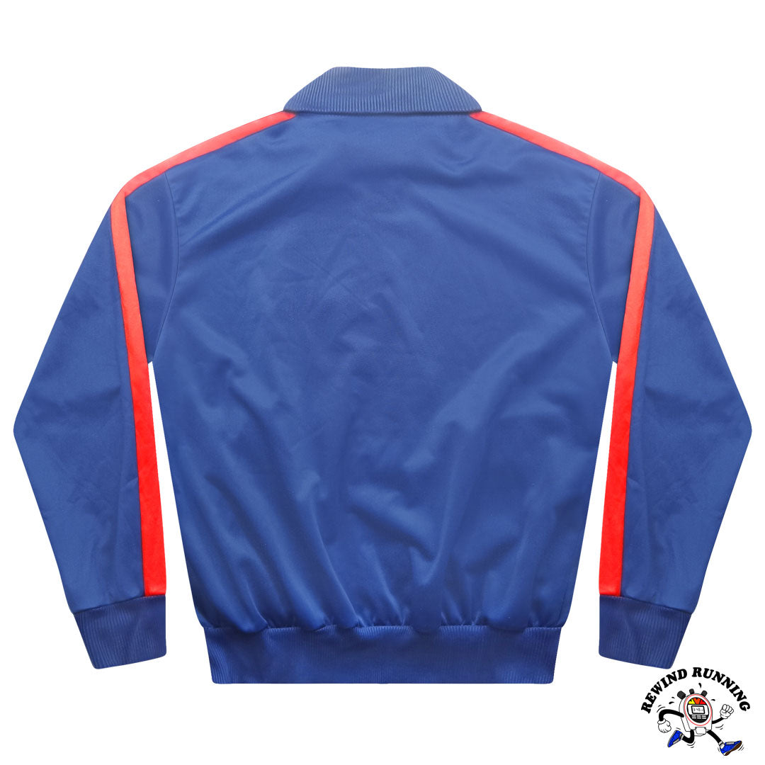 Puma Vintage 70s 80s Blue Red Stripe Zip Track Jacket Running Large Back