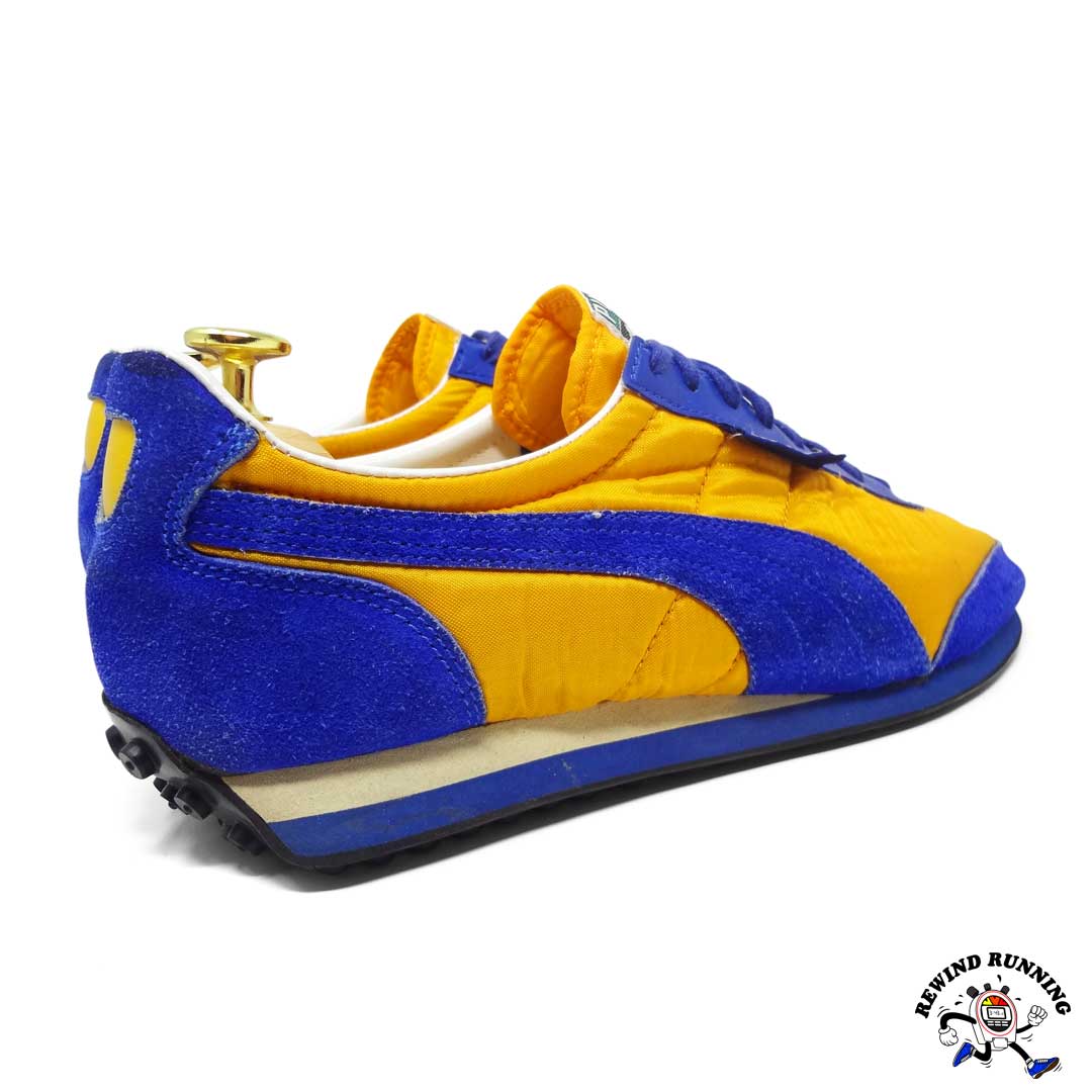 Puma Rocket Vintage 70s 80s Yellow & Blue Running Shoes Sneakers Men's Size  10.5