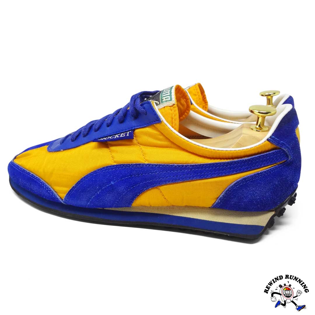 Puma Rocket Vintage 70s 80s Yellow & Blue Running Shoes Sneakers ...