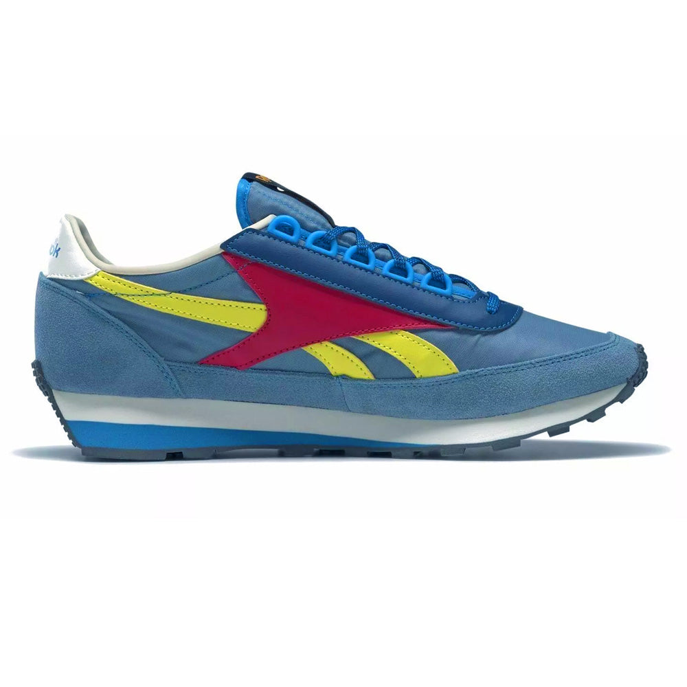 Reebok Aztec OG Retro Running Shoes Men's New Sneakers V66695 Side Profile 11.5 Blue Green Red