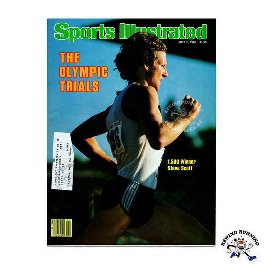 Sports Illustrated Magazine SI July 7, 1980 The Olympic Trails 1,500 Winner Steve Scott