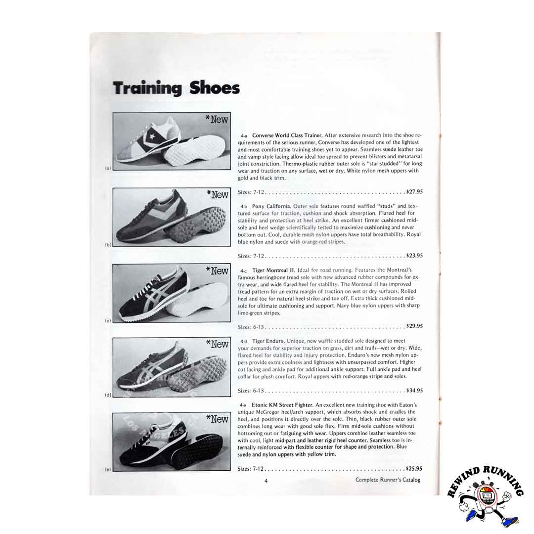 Starting Line Sports 'The Complete Runner's Catalog' Fall 1977 Vintage Training Shoes