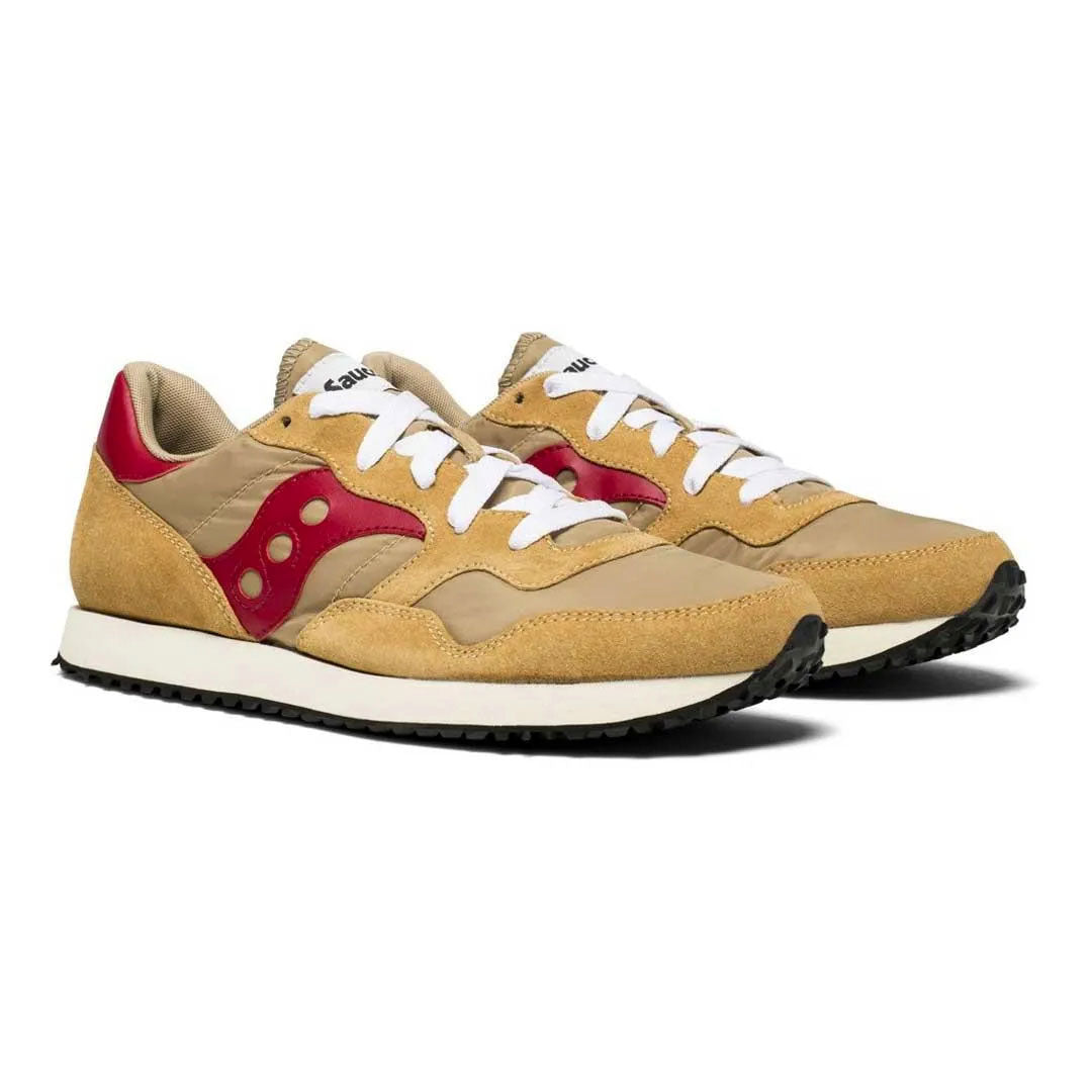 Saucony Originals New Men's DXN Trainer Tan Red Retro Sneakers