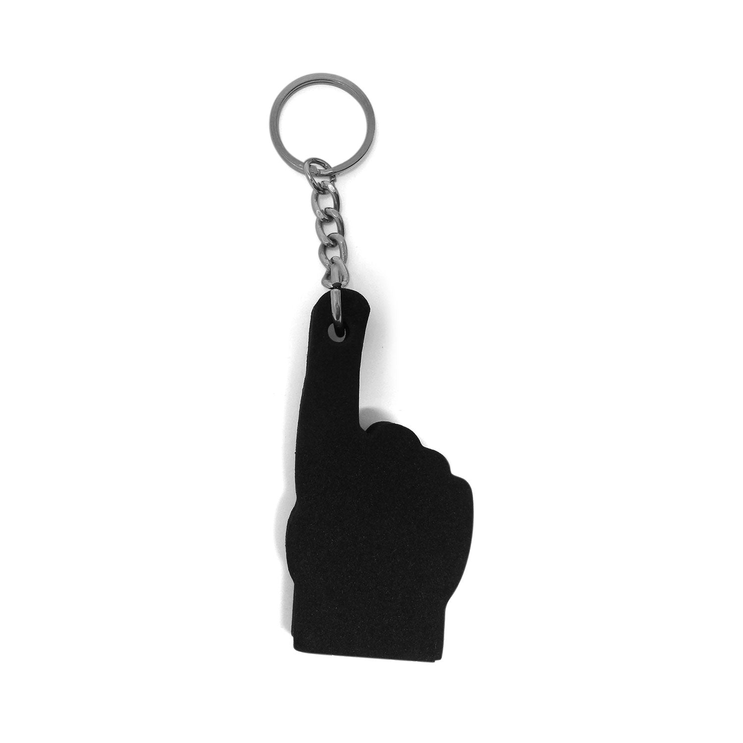 Adidas Trefoil Black Number 1 Mini Foam Fingers Sports Promo Keychain Rewind Running