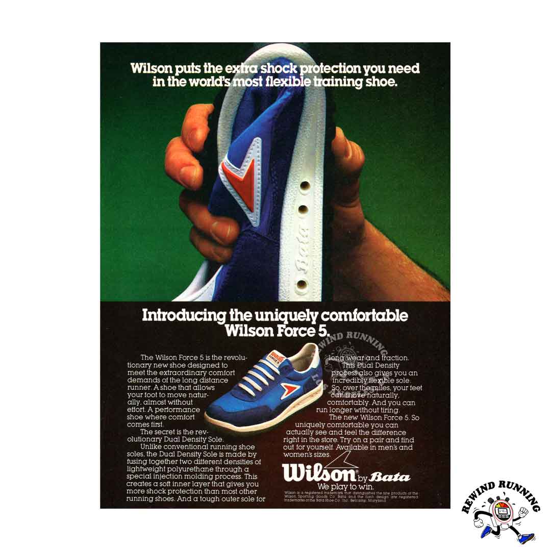 Bata Wilson 1979 Force Five vintage sneaker print ad – Rewind Running™