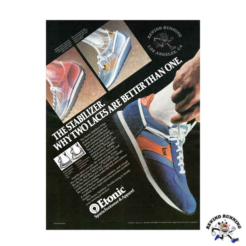 Etonic Stabilizer 1980 vintage sneakers ad – Rewind Running™