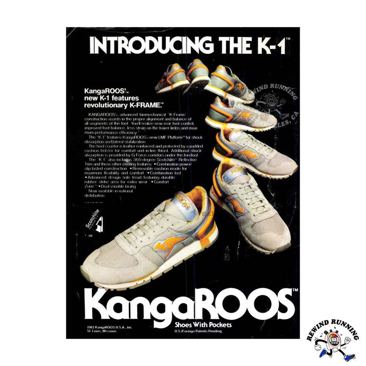 KangaROOS K-1 1983 vintage sneaker ad – Rewind Running™