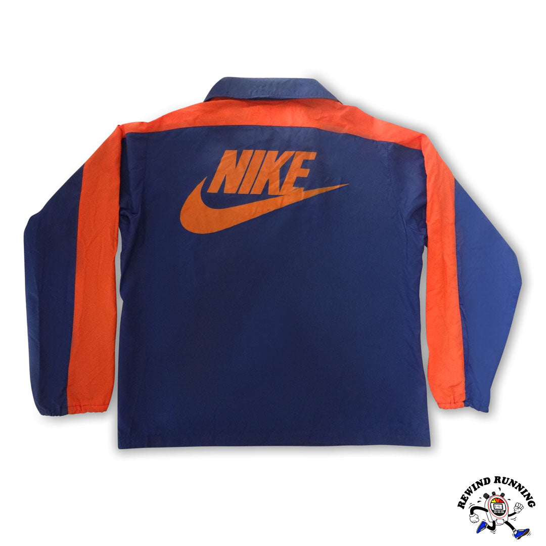 Nike OG Vintage 'Orange Tag' 1/4 Zip Pullover Windbreaker 70s 80s Blue  Orange Track Jacket Anorak