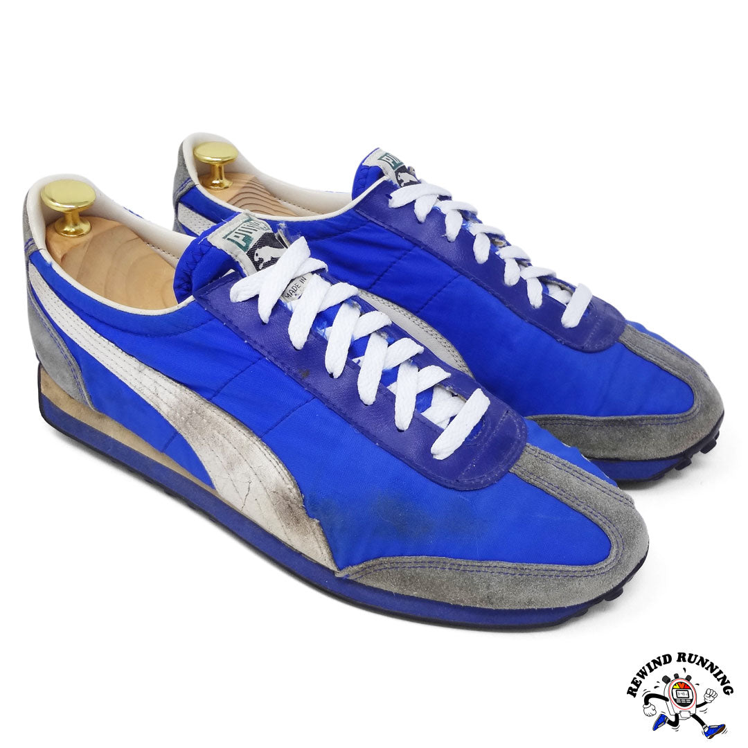 Puma Easy Rider Vintage 70s 80s Blue and White Running Shoes